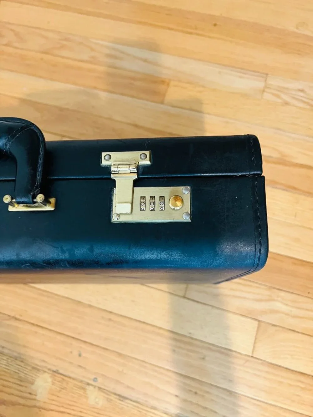 Coach Black Leather Hard Sided 4.5